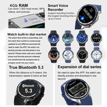 2024 DaTeoy Watch X Smart Watch Video MP3 4GB Memory Recorder Smartwatch BT Call Compass GPS Track Sport Watch For Men Women - DaTeoy