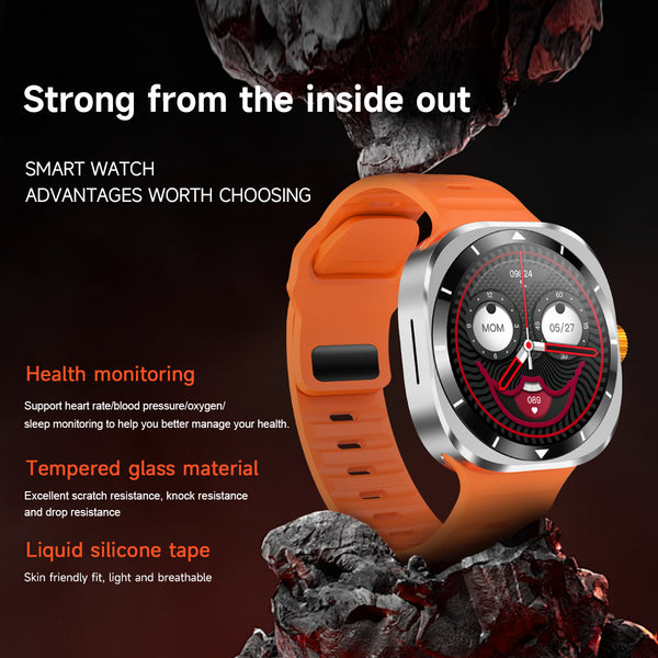 DaTeoy F7 Ultra - Watch 7 Ultra 1.53 inch 47mm IP68 Waterproof Bluetooth Call Compass GPS movement track, Health Monitoring