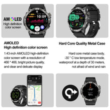 Dateoy Rugged Explorer – AMOLED Display, Built-in GPS,Compass Altitude, & Multidimensional Health Management