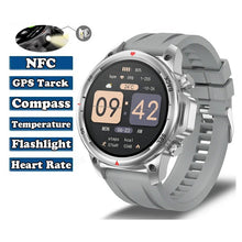 DaTeoy Smart Watch Men With Flashlight Heart Rate Bluetooth Call GPS NFC IP67 Waterproof Smartwatch - DaTeoy