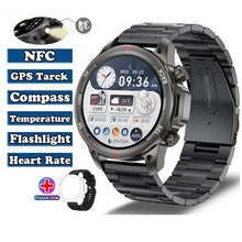 DaTeoy Smart Watch Men With Flashlight Heart Rate Bluetooth Call GPS NFC IP67 Waterproof Smartwatch - DaTeoy